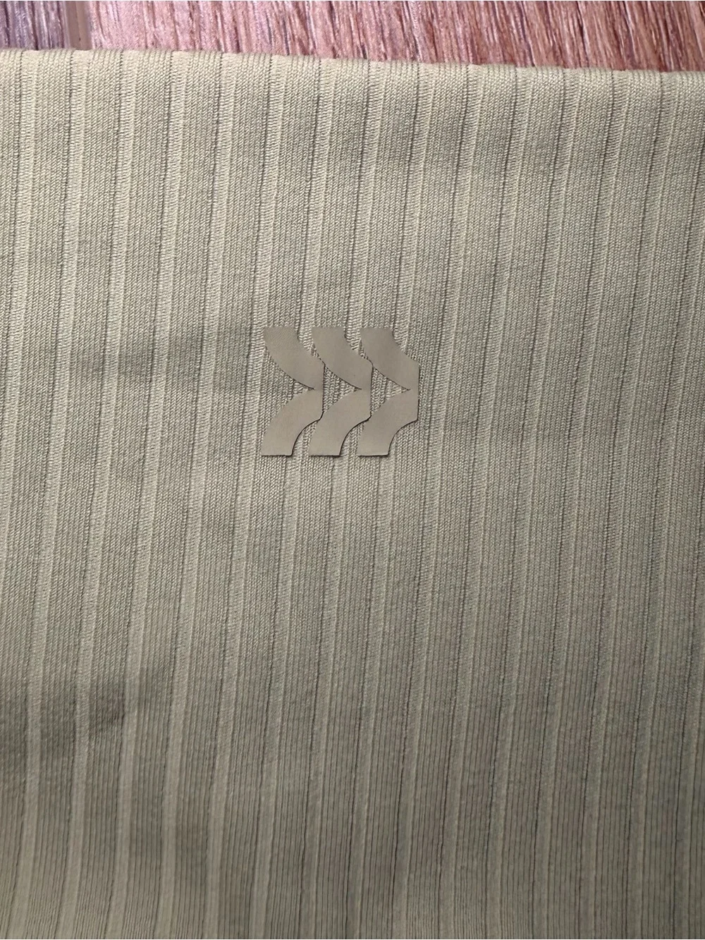 All In Motion Ribbed High Rise Leggings‎ Pistachio Green Yoga Athleisure Large